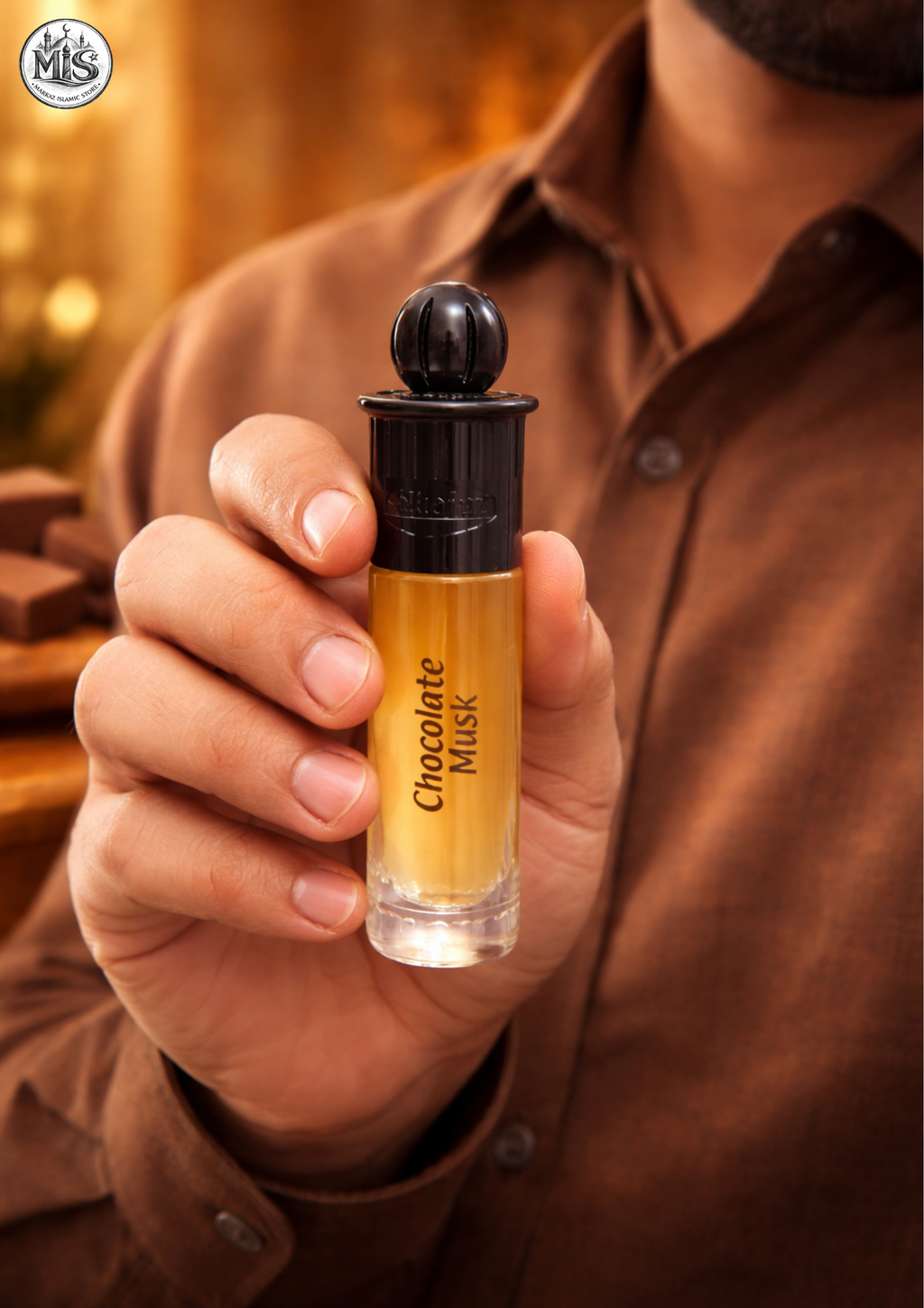 AL-NUAIM Chocolate Musk 6ML Roll-On Attar (Alcohol-Free) for mens