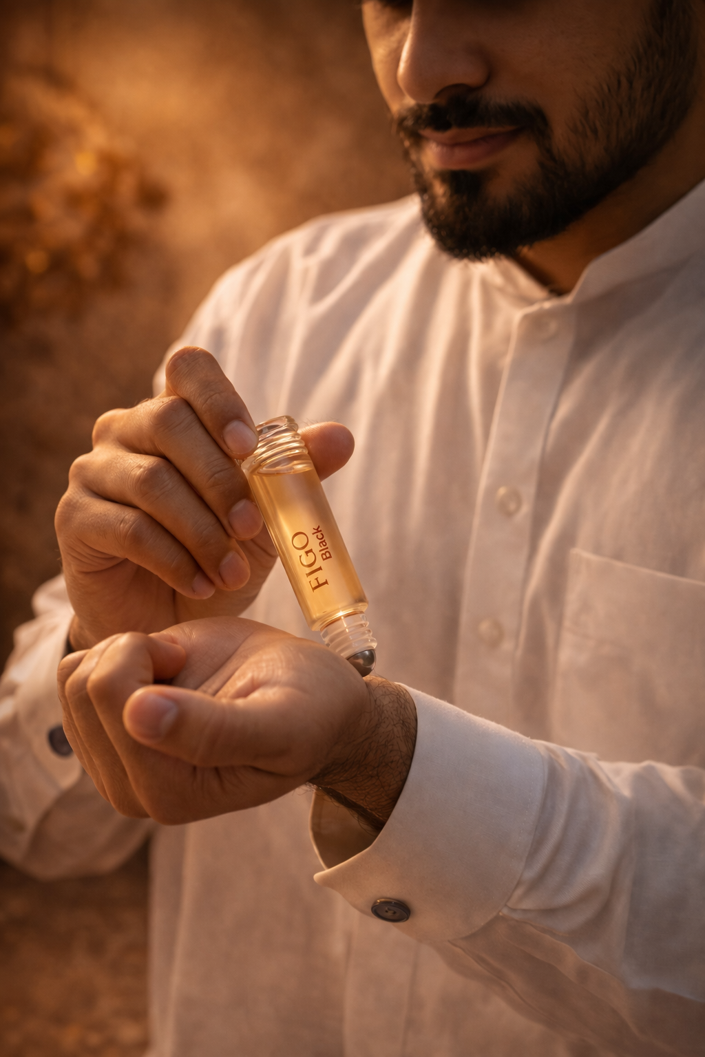 AL-NUAIM Figo Black 6ML Roll-on Attar (Alcohol -free) for mens