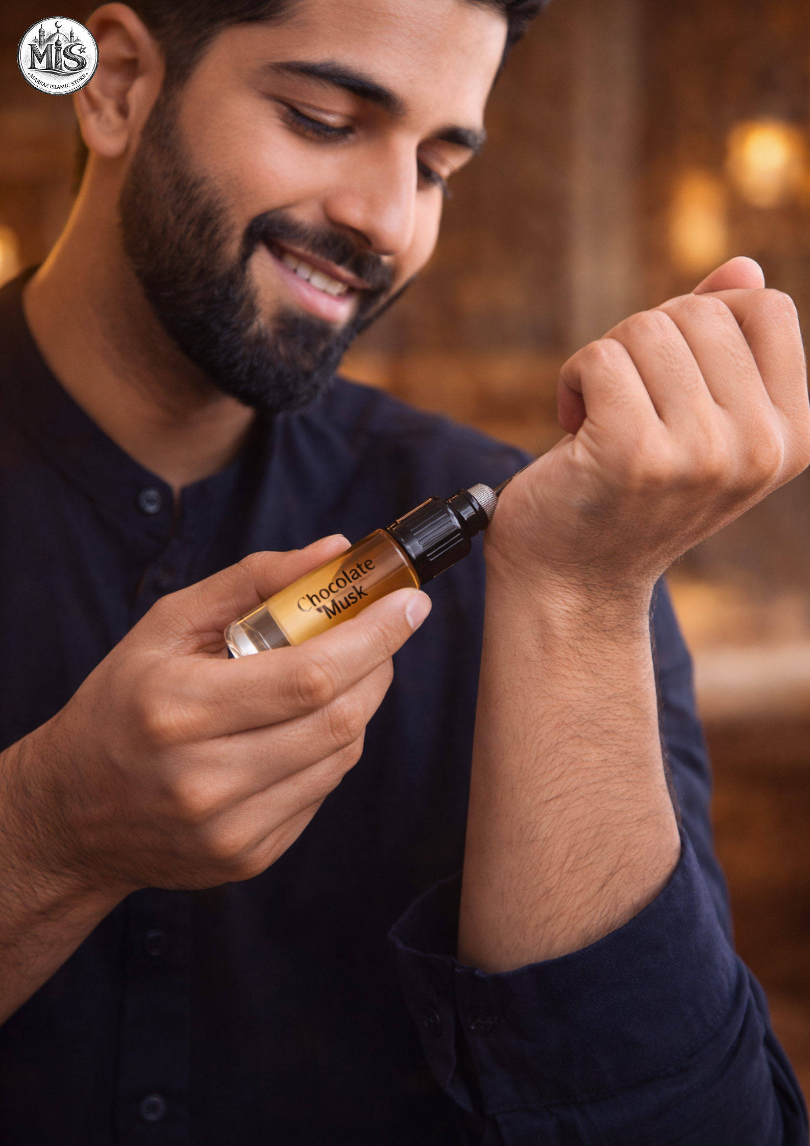 AL-NUAIM Chocolate Musk 6ML Roll-On Attar (Alcohol-Free) for mens