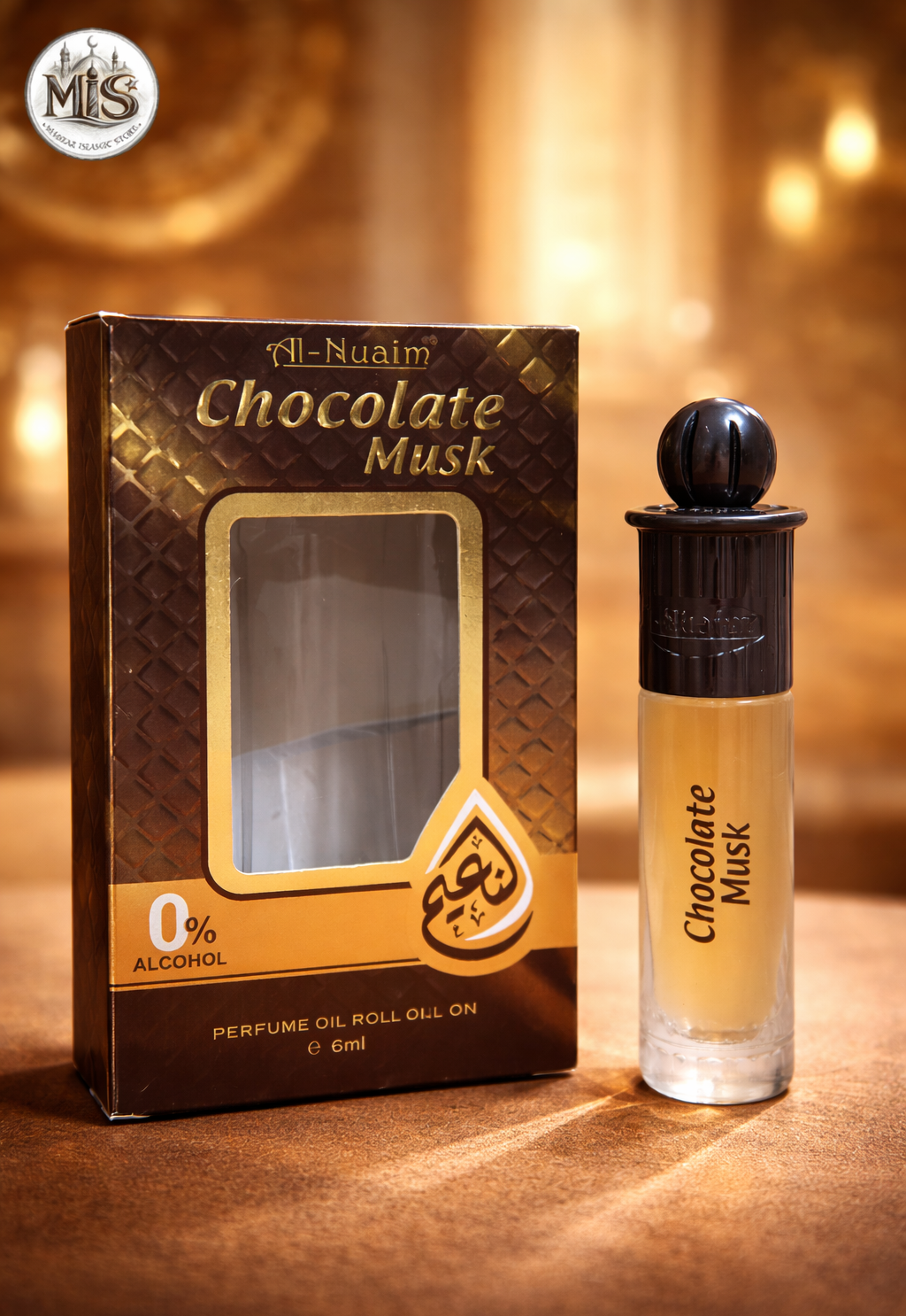 AL-NUAIM Chocolate Musk 6ML Roll-On Attar (Alcohol-Free) for mens